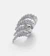 Yeprem Y-not 18kt White Gold Ring With Diamonds In Silver