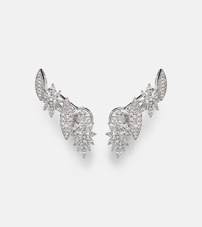 Yeprem Y-couture 18kt White Gold Earrings With Diamonds In Metallic