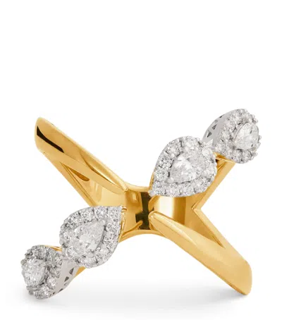 Yeprem Yellow Gold, White Gold And Diamond Ring
