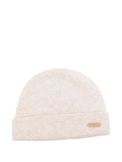 Yerse Cleo Hat In Ecru Wool With Logo