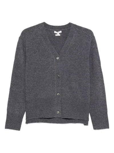 Yerse Daff Cardigan In Grey Wool Blend