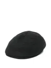 Yerse Garry Black Wool Cap  In Black