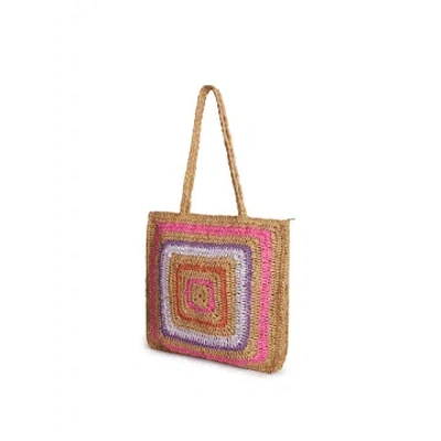 Yerse Guadalupe Tote Bag In Fuchsia In Black