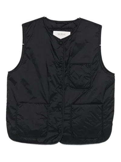 YERSE YERSE BUTTONED PADDED VEST