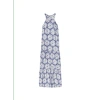 YERSE LILO SLEEVELESS DRESS IN BLUE PRINT FROM