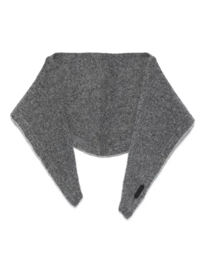 Yerse Manus Scarf In Grey Wool