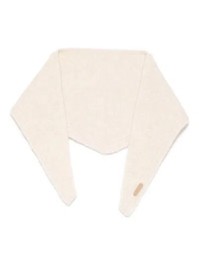Yerse 'manus' Scarf In White Wool