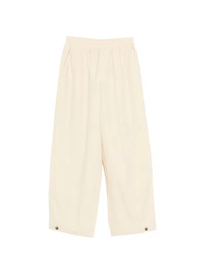 Yerse Pantaloni Carli In Cotone Beige
