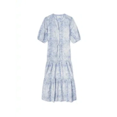 Yerse Reflects Long Dress In Sky Blue From