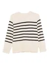 Yerse Striped Round-neck Sweater