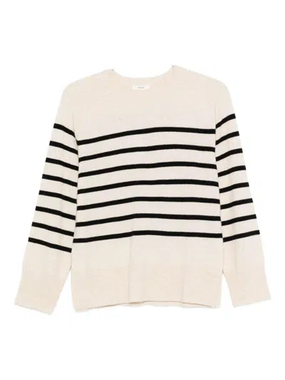 Yerse Striped Crew Neck Sweater