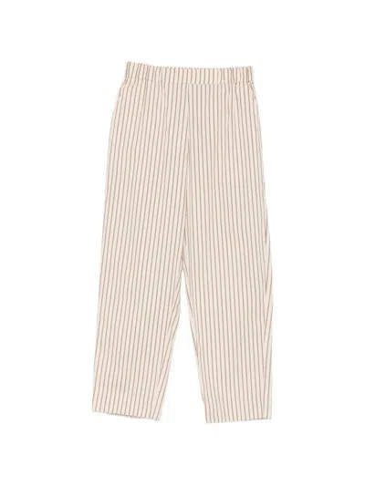 Yerse Striped Trousers In Neutral
