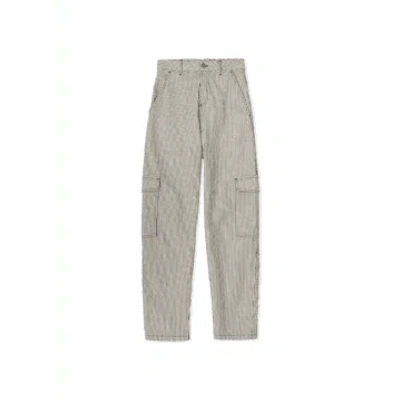 Yerse Stromboli Cargo Trousers In Stripes From In Grey
