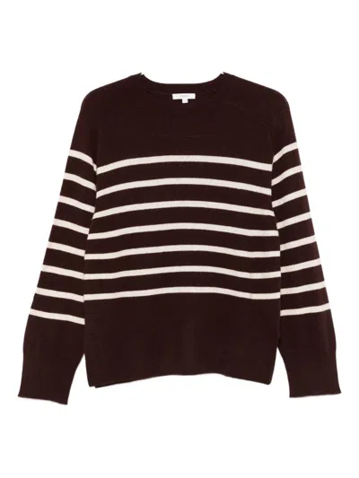 YERSE YERSE STRIPED CREW NECK SWEATER