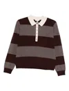 Yerse Striped Polo-neck Sweater In Multi