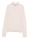 Yerse Turtleneck Long-sleeve Sweater In Pink