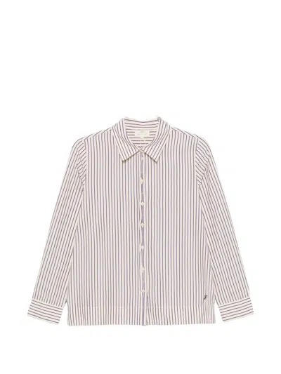Yerse Vertical-stripe Shirt In Neutral