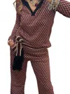Yerse Women's Sweater  39431-370 In Burgundy