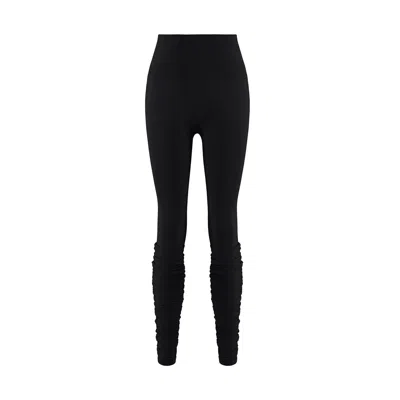 Yes Flâneuse Women's Angela Yoga Leggings With Gaiter Black Beauty