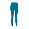 Yes Flâneuse Women's Bethany Signature High Rise Silky Soft Leggings Mosaic Blue In Blue