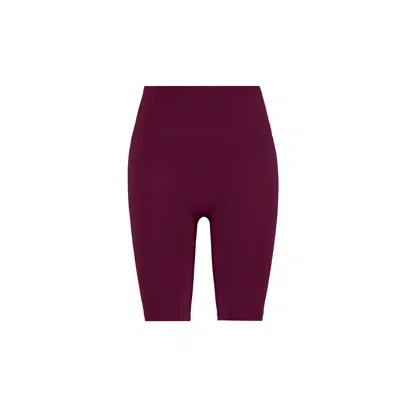 Yes Flâneuse Women's Black / Brown Erin Ruffles Edition Silky Soft Biker Leggings Plum Caspia In Black/brown