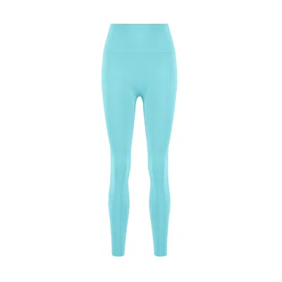 Yes Flâneuse Women's Blue Bethany Signature High Rise Silky Soft Leggings Tanager Turquoise