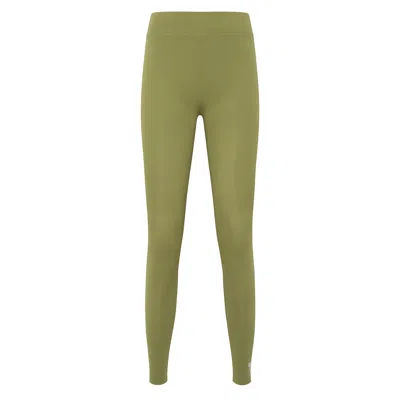 Yes Flâneuse Women's Claire High Waist Leggings With Ankle Log Calliste Green