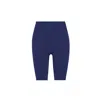 Yes Flâneuse Women's Erin Ruffles Edition Silky Soft Biker Leggings Medival Blue In Blue