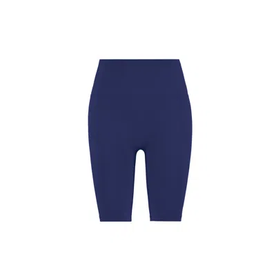 Yes Flâneuse Women's Erin Ruffles Edition Silky Soft Biker Leggings Medival Blue