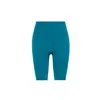 Yes Flâneuse Women's Erin Ruffles Edition Silky Soft Biker Leggings Mosaic Blue In Blue
