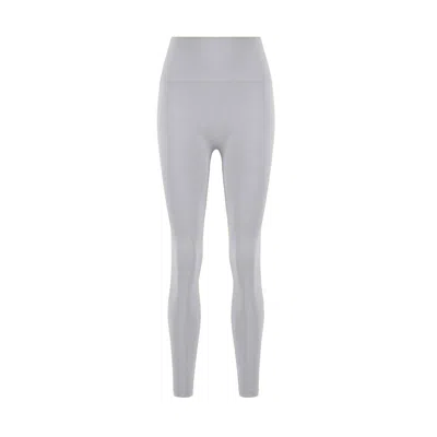 Yes Flâneuse Women's Grey Bethany Signature High Rise Silky Soft Leggings Silver Sconce