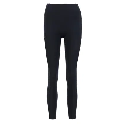 Yes Flâneuse Women's Gwen Leggings With Mesh Side Pockets Black Beauty