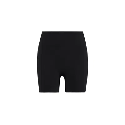 Yes Flâneuse Women's Hailey Ruffles Edition Silky Soft Mini Leggings Black Beauty