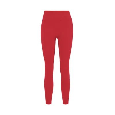 Yes Flâneuse Women's Melissa Ruffles Edition Silky Soft Leggings Chinese Red