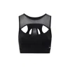 Yes Flâneuse Women's Mercury Sports Bra With Cut-out Details Black Beauty In Black