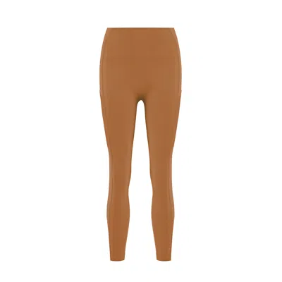 Yes Flâneuse Women's Neutrals Hope Leggings With Side Mesh Pockets Sugar Almond In Yellow