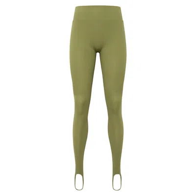 Yes Flâneuse Women's Tony High Wasted Leggings With Foot-strap Calliste Green