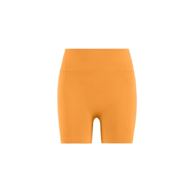 Yes Flâneuse Women's Yellow / Orange Kelsey Silky Soft Leggings Blazing Orange In Yellow/orange