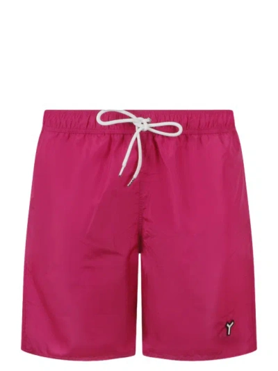 Yes I Am Fuxia Swim Short In Pink