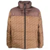 Yes I Am Geometric-print Reversible Padded Jacket