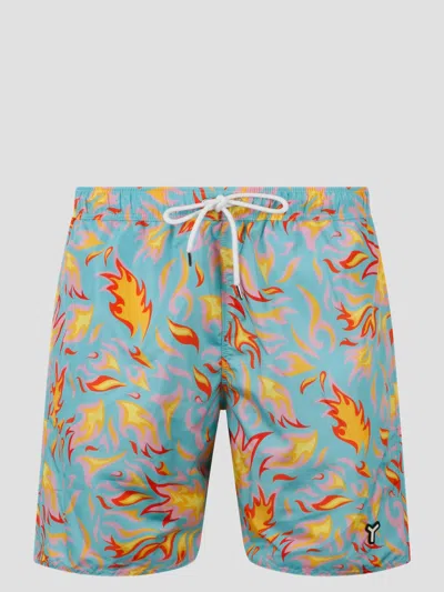 Yes I Am Swim Shorts Blue