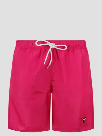 Yes I Am Swim Shorts Pink & Purple