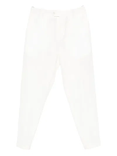 Yes London Button-fly Trousers In White