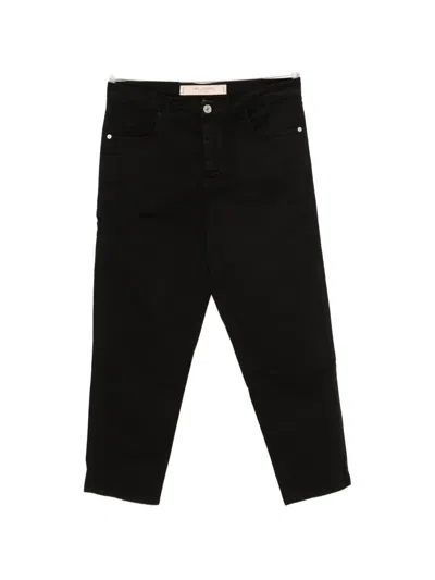 Yes London Button-fastening Straight-leg Jeans In Black