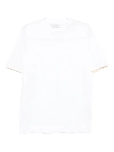 Yes London Crew-neck Cotton T-shirt In White