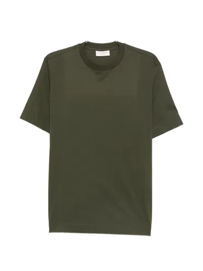 Yes London Crew-neck Short-sleeve T-shirt In Green