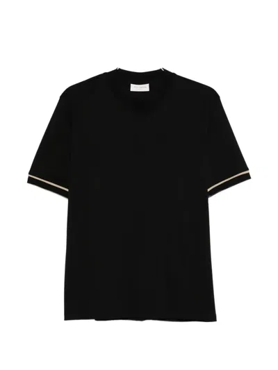 Yes London Crew-neck T-shirt In Black