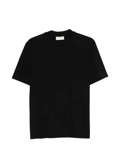 Yes London Crew-neck T-shirt In Black
