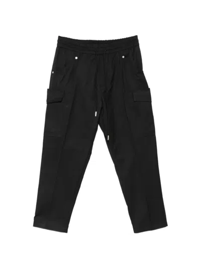 Yes London Drawstring Cargo Pants In Black