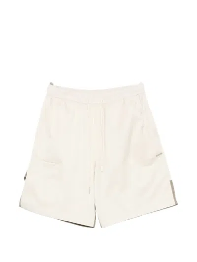 Yes London Drawstring Elasticated Shorts In Neutral